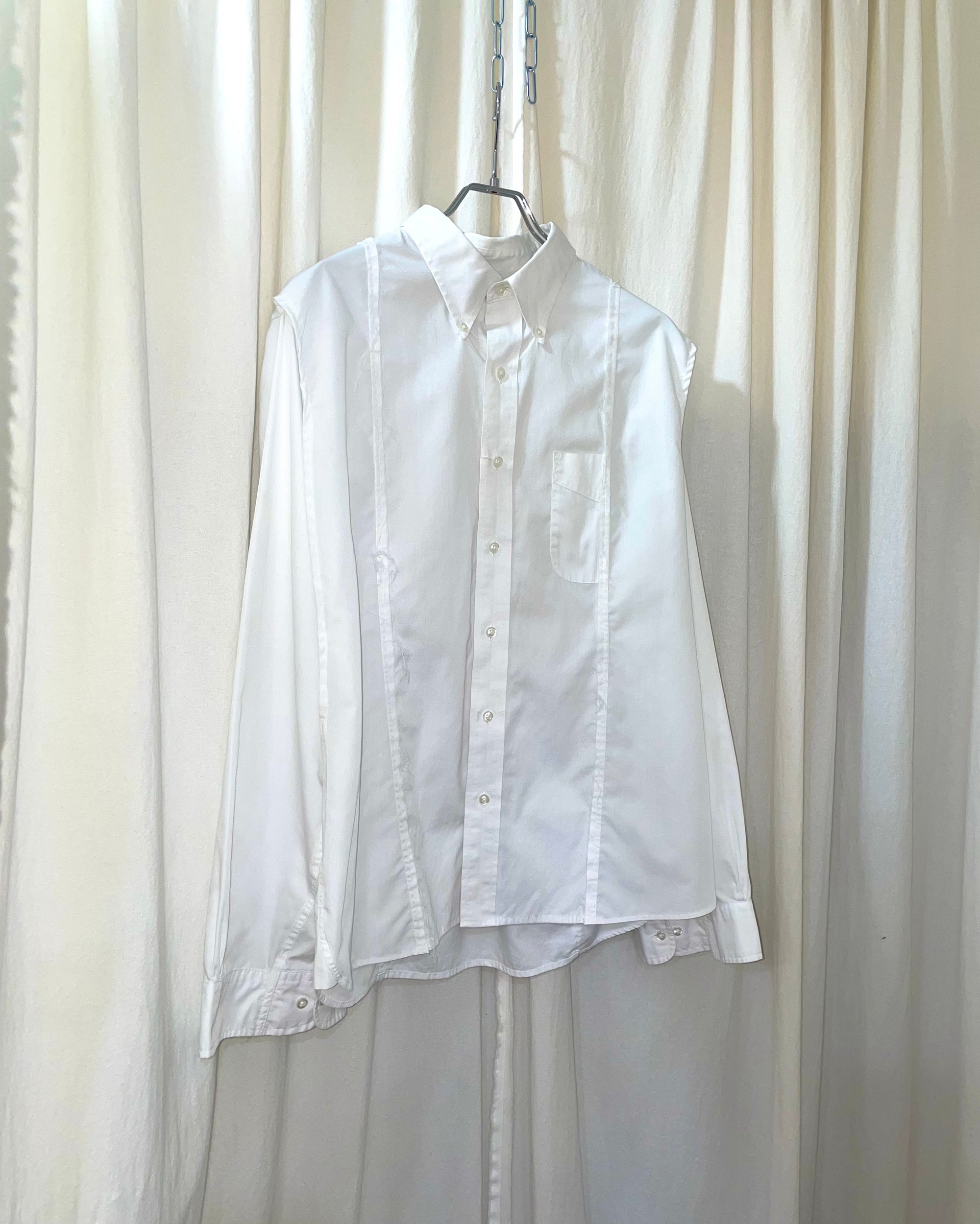 ID26-035-F-01 / slit cape shirt【A】