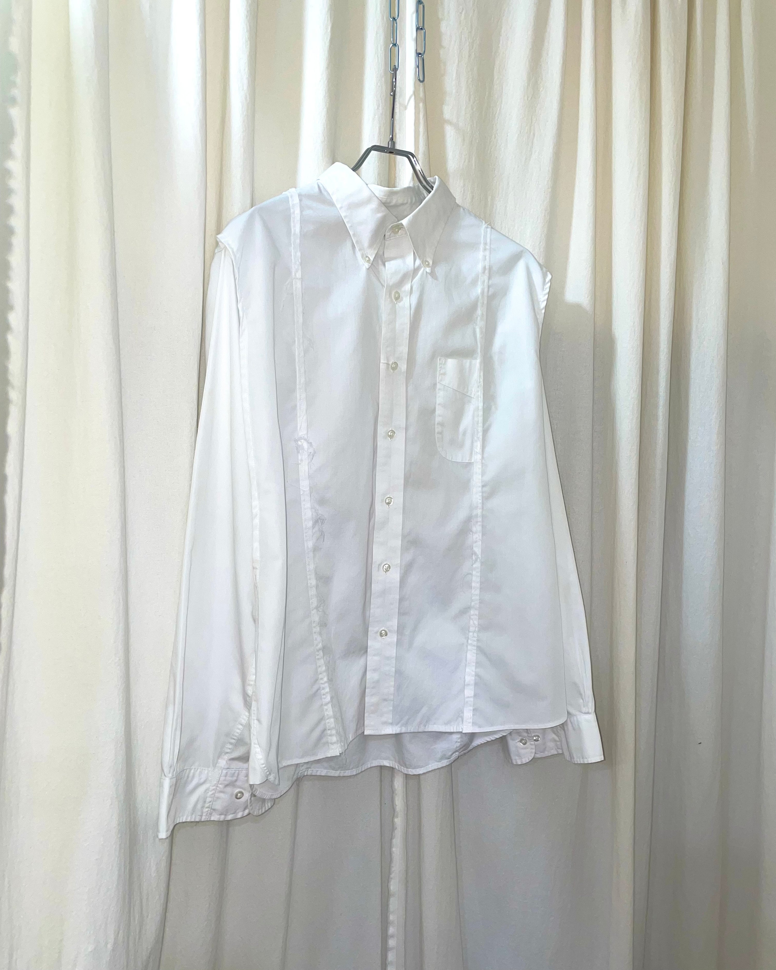 ID26-035-F-01 / slit cape shirt【A】