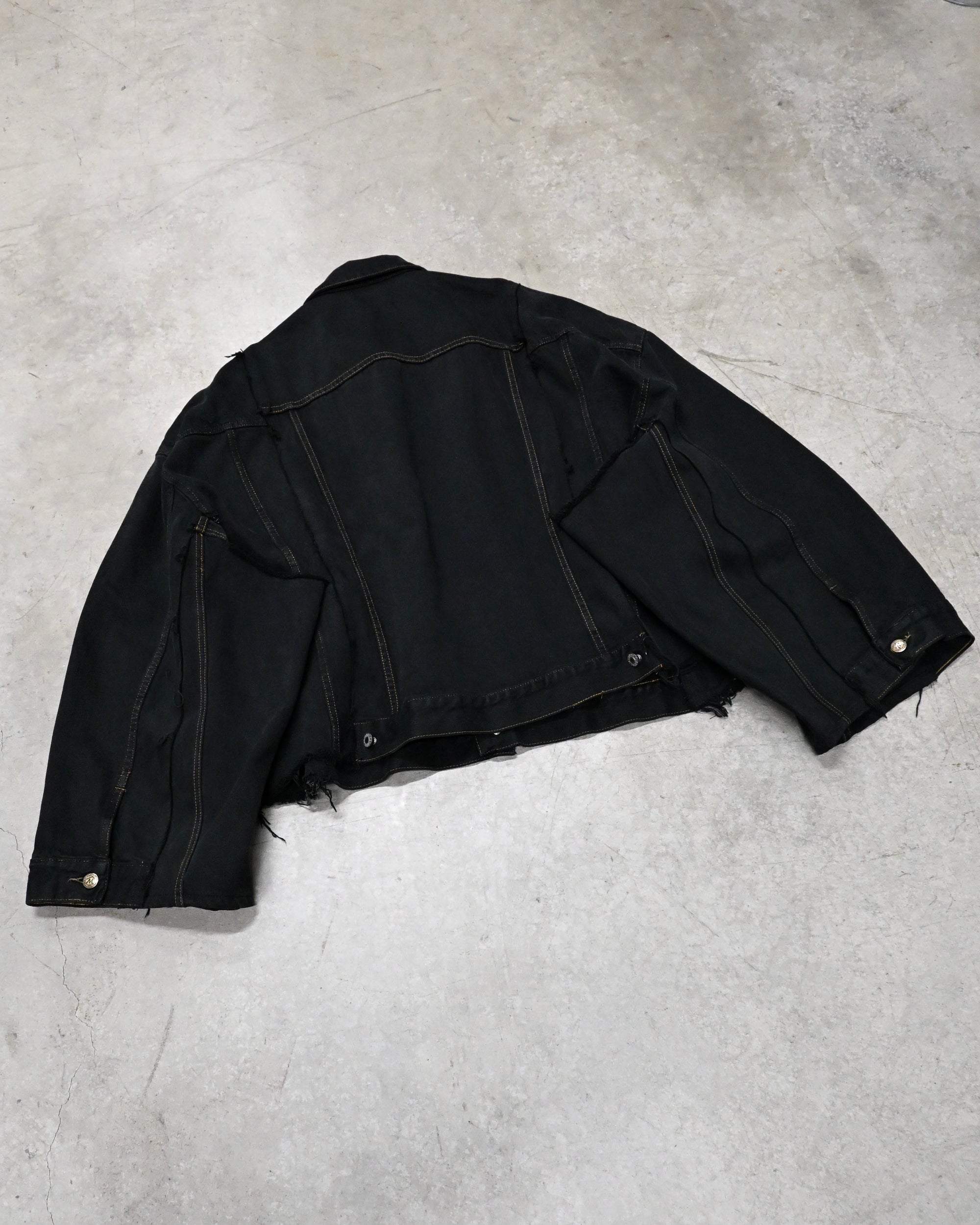 ID-006-06-F / rebuild kimono denim overdyed【A】