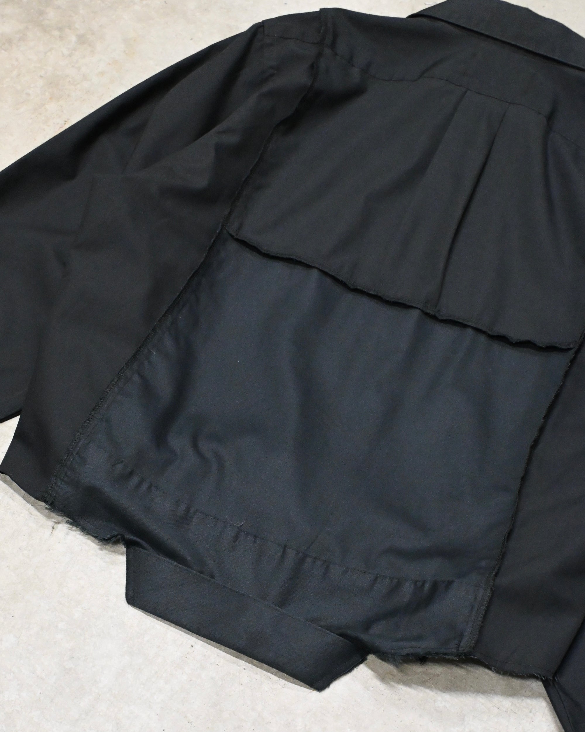 ID26-019-02-F / mirrored zip shirt【B】