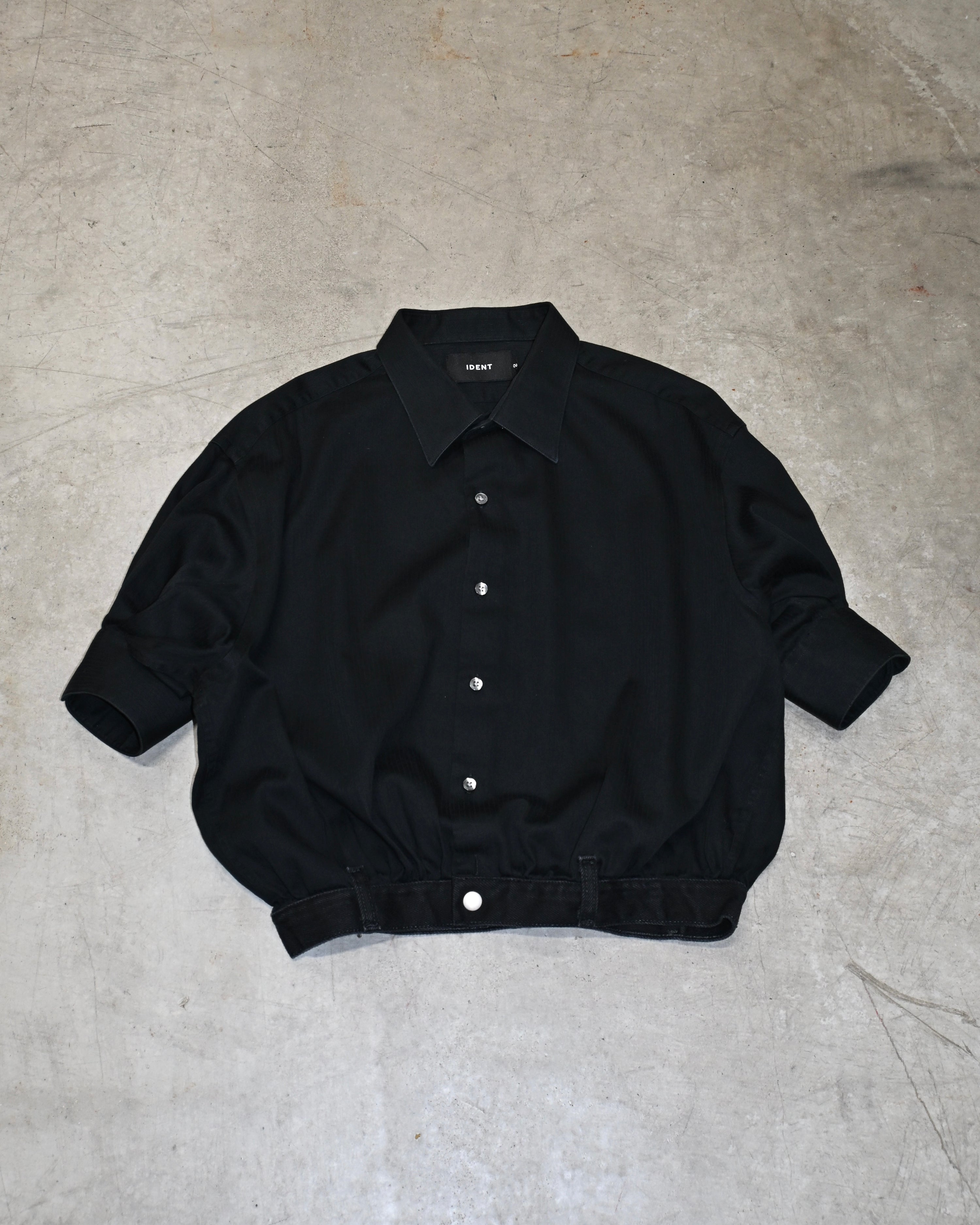 ID26-036-01-L / denim waist short sleeve shirt【A】