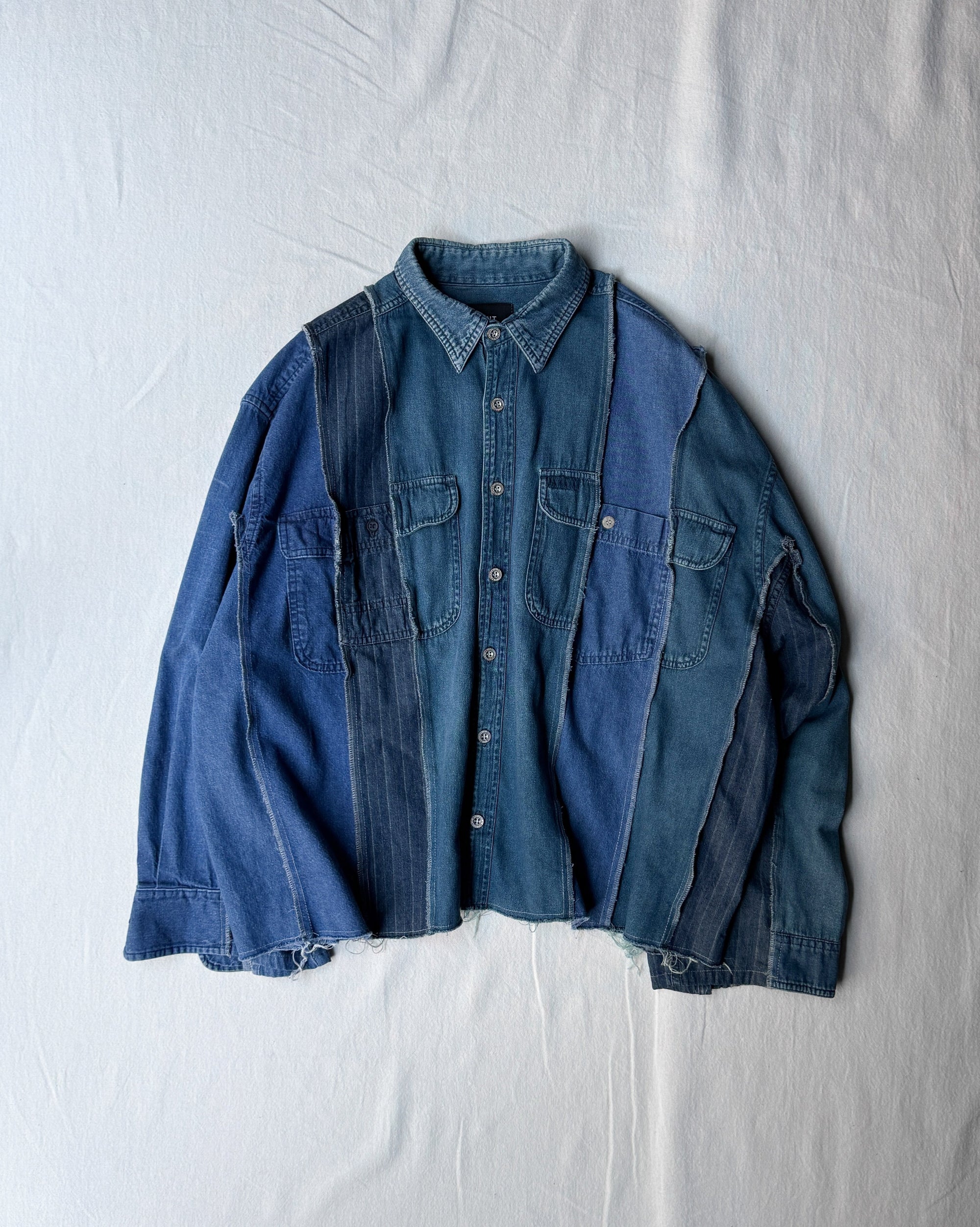 ID25-028-F / docking over denim shirt jacket【B】