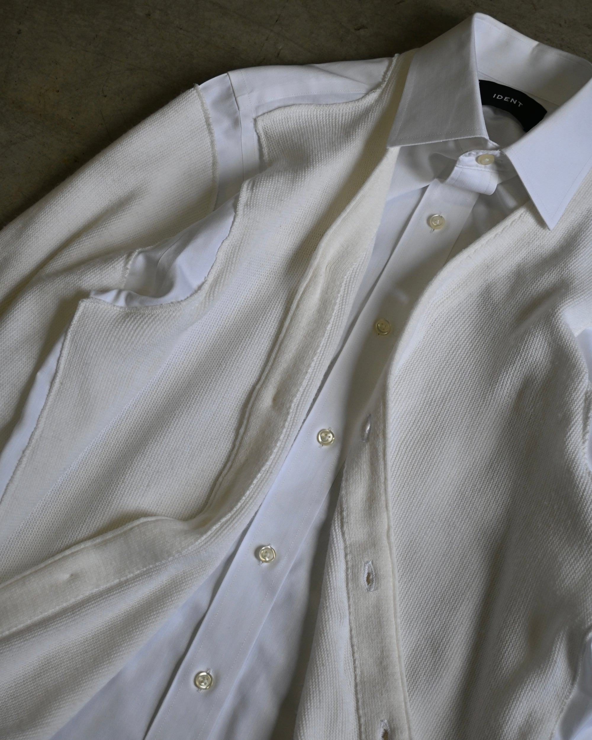 ID26-048-F / fake layered cardigan【A】