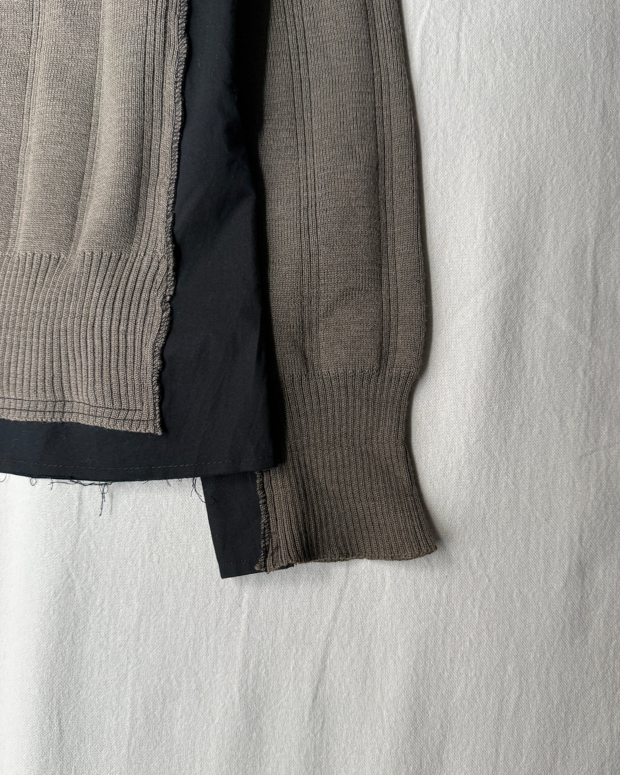 ID-25-025-F / fake layered military top【A】