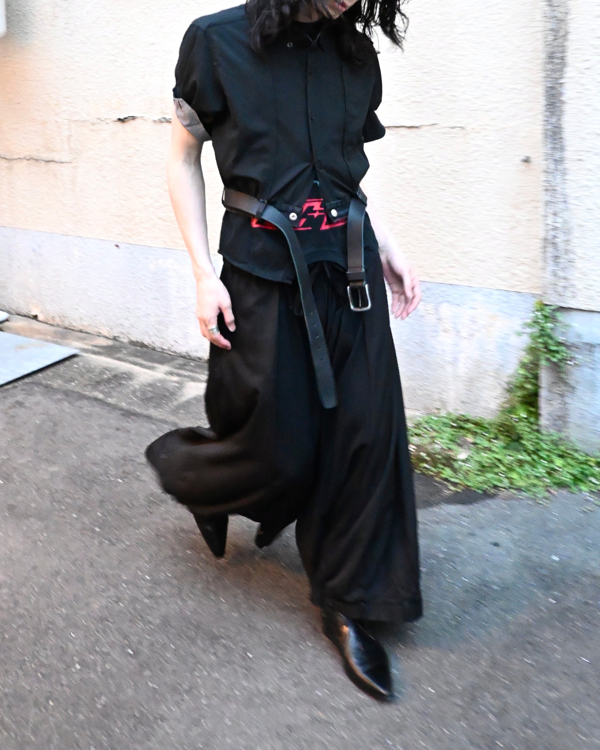 ID26-006-02-L / rebuild hakama slacks【A】