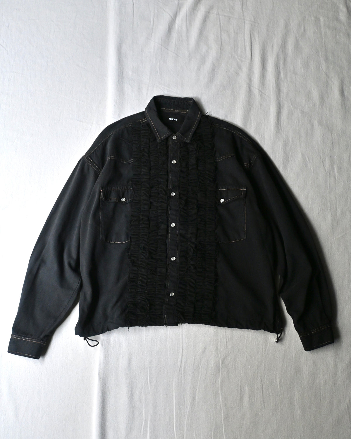 ID26-014-07-F / denim frill shirt【C】