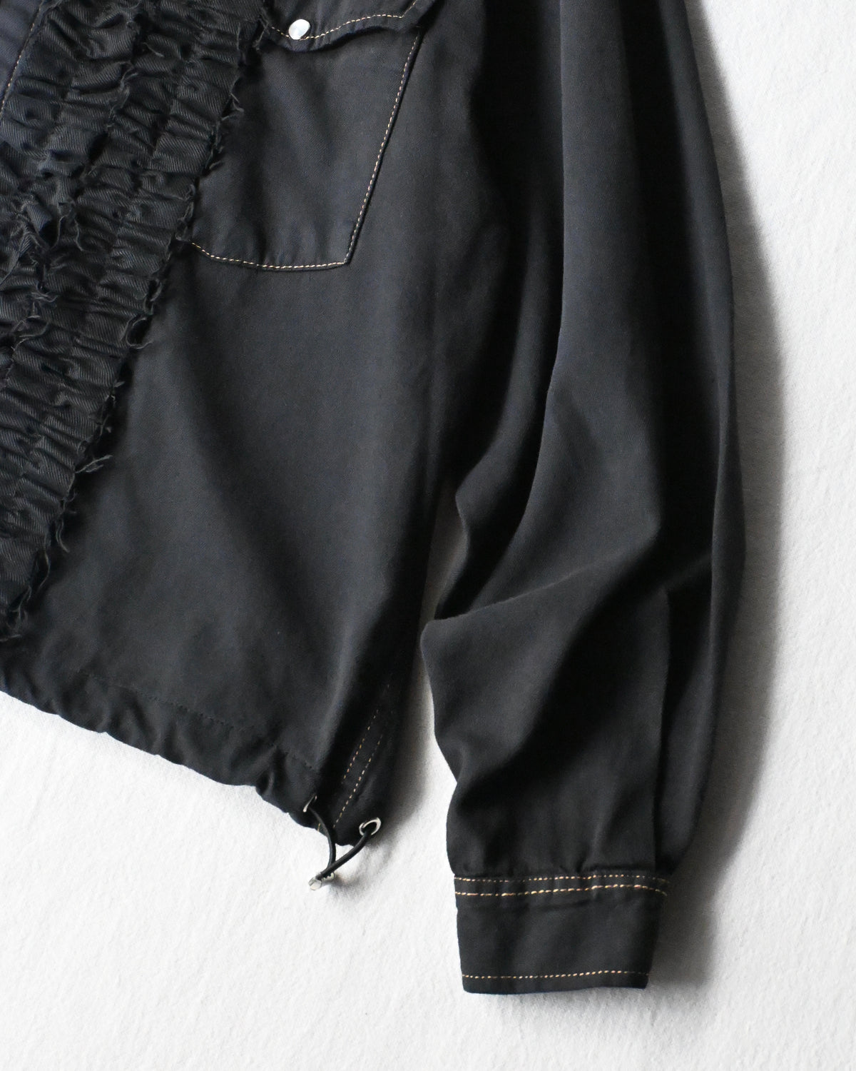 ID26-014-07-F / denim frill shirt【C】