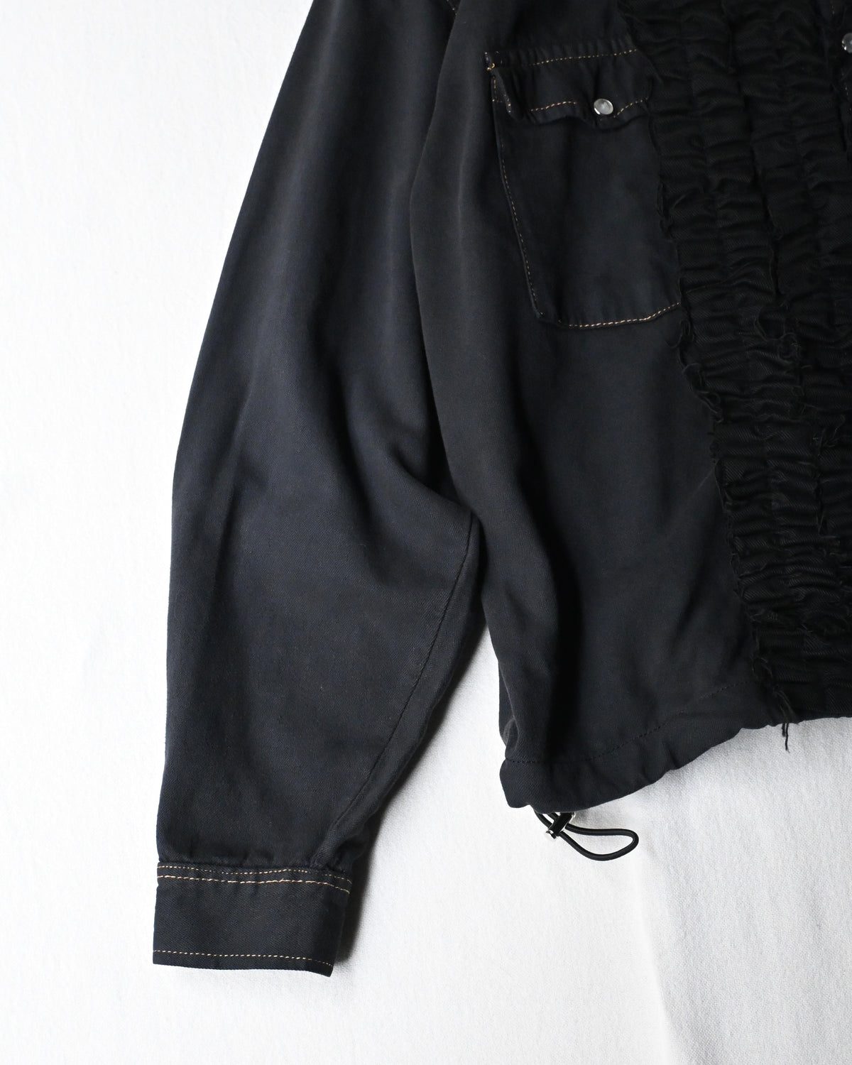 ID26-014-07-F / denim frill shirt【C】