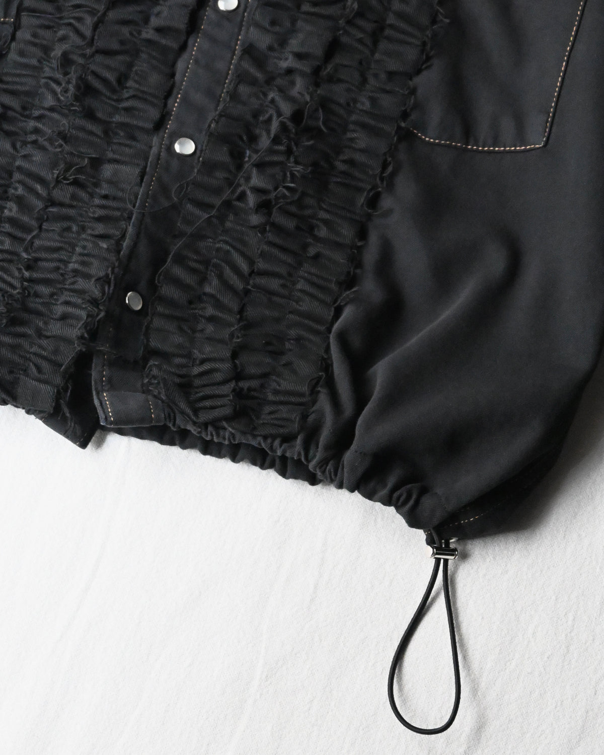 ID26-014-07-F / denim frill shirt【C】