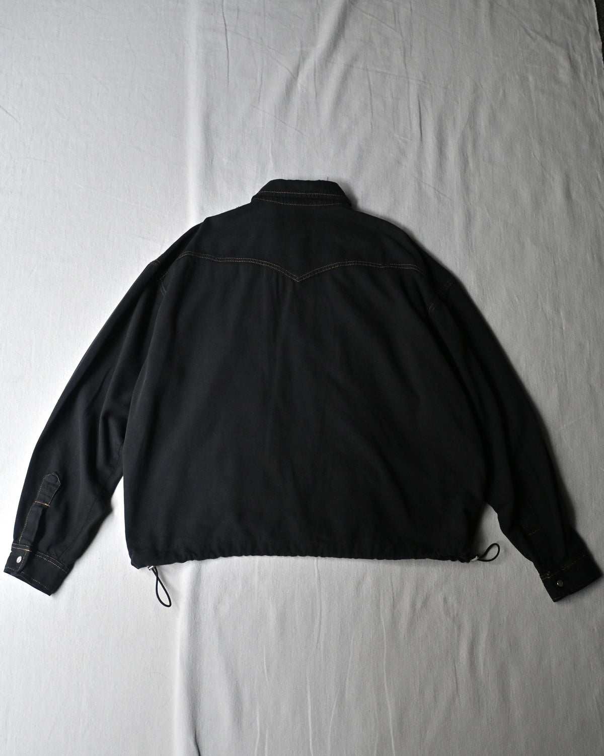 ID26-014-07-F / denim frill shirt【C】