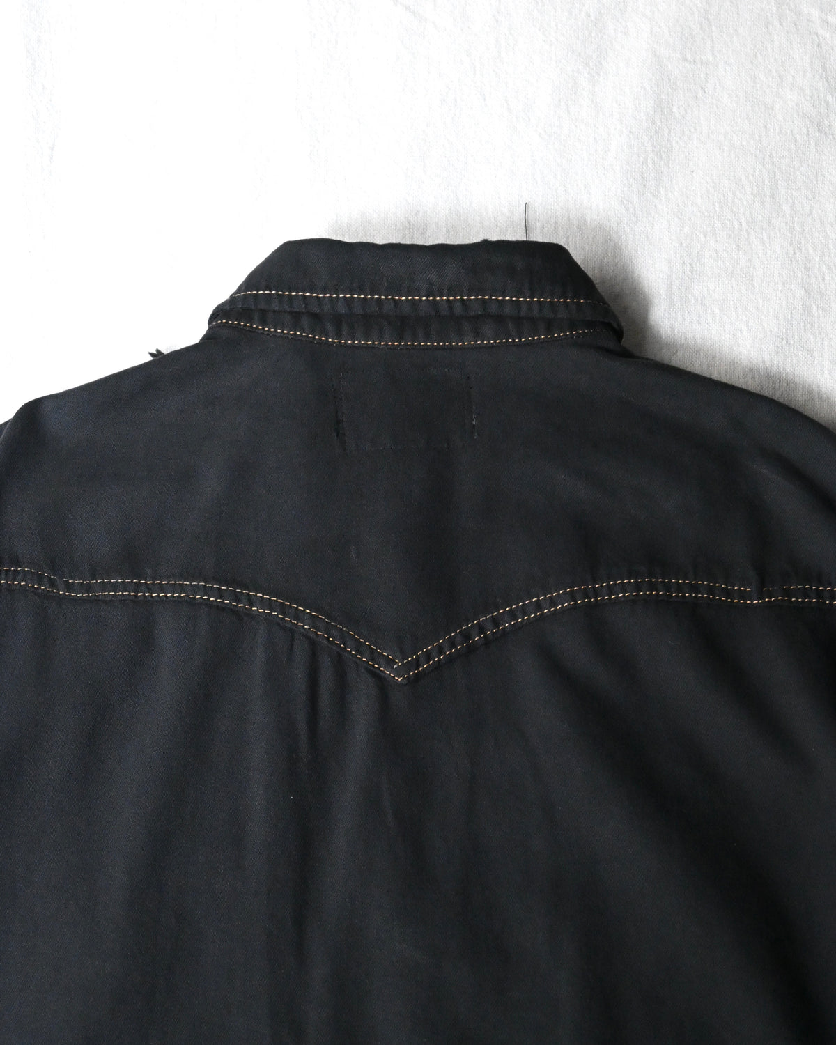 ID26-014-07-F / denim frill shirt【C】