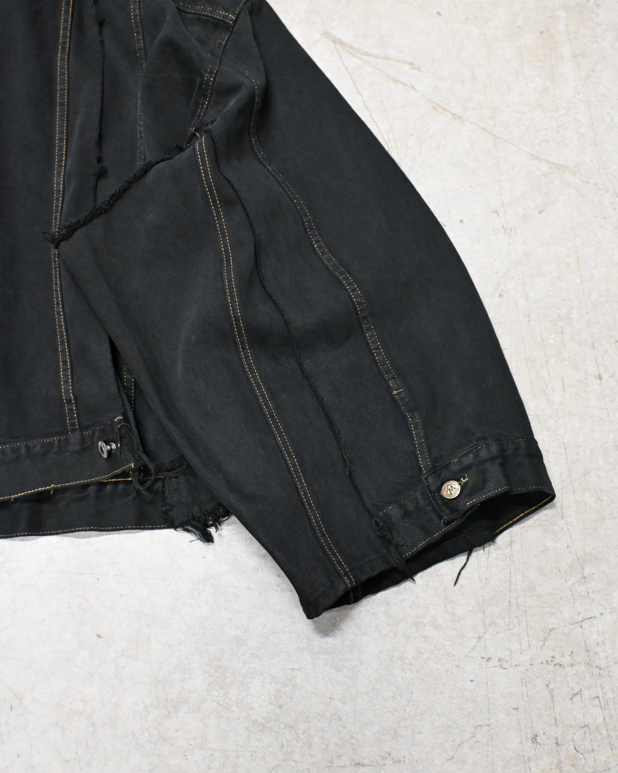 ID-006-06-F / rebuild kimono denim overdyed【A】