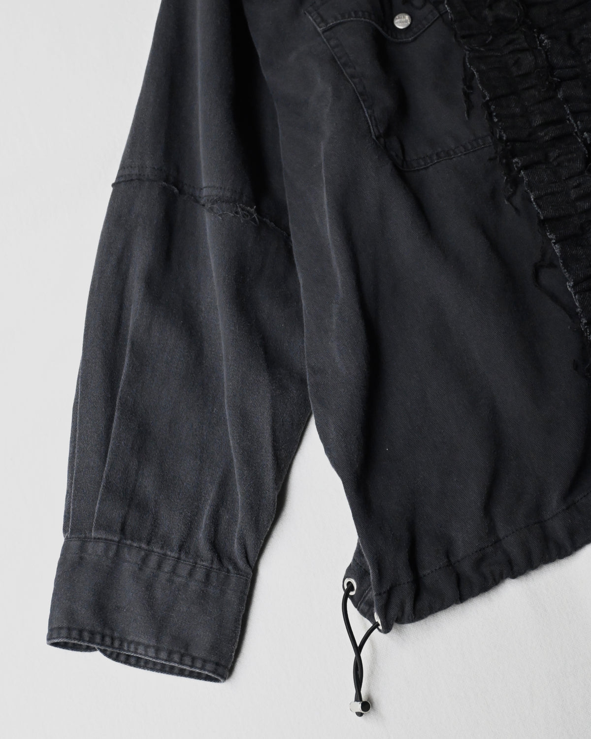ID26-014-07-F / denim frill shirt【B】