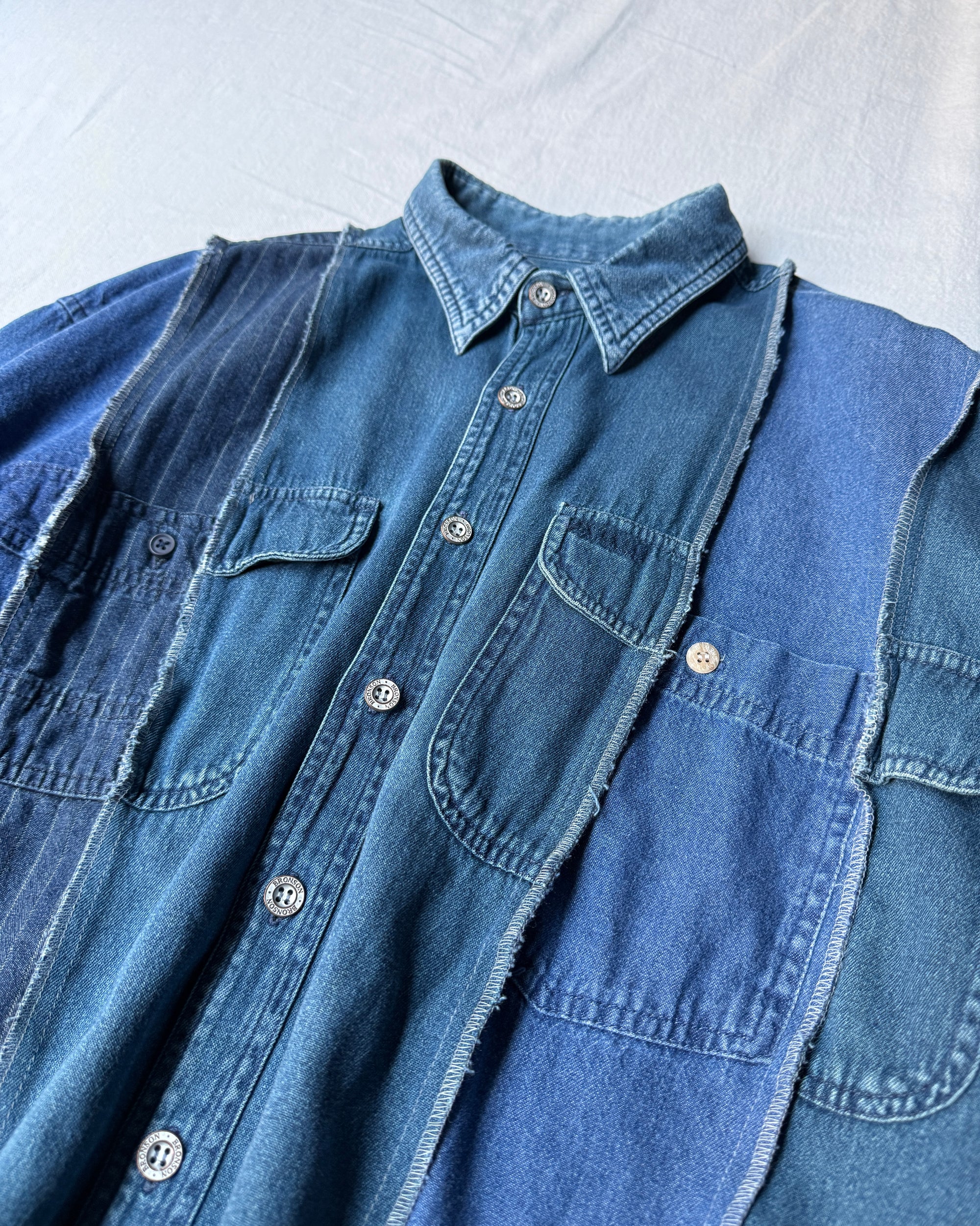 ID25-028-F / docking over denim shirt jacket【B】