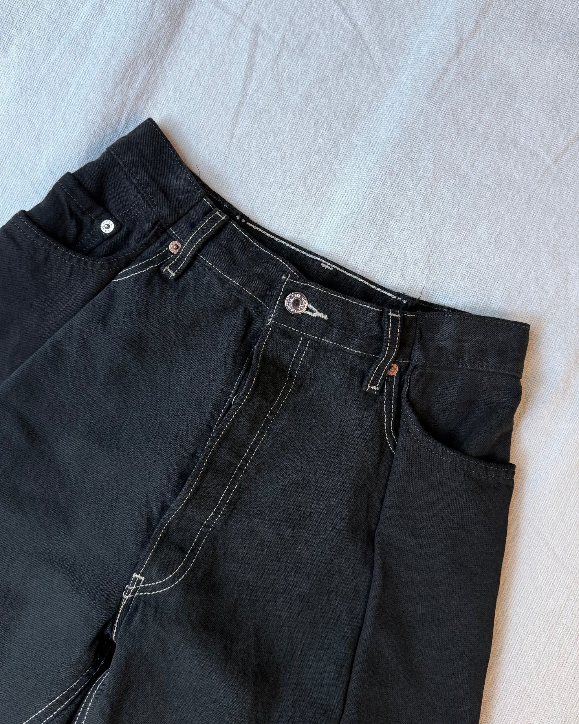 ID-005-XS / curve buggy denim over dyed【A】
