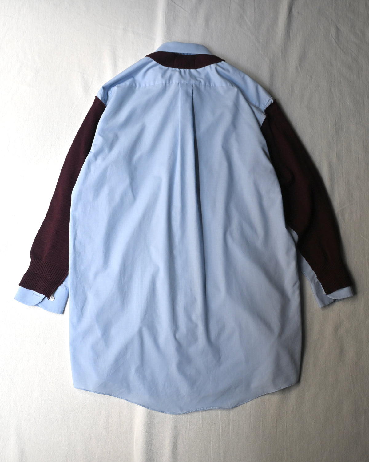 ID26-048-01-F / fake layered cardigan 【A】
