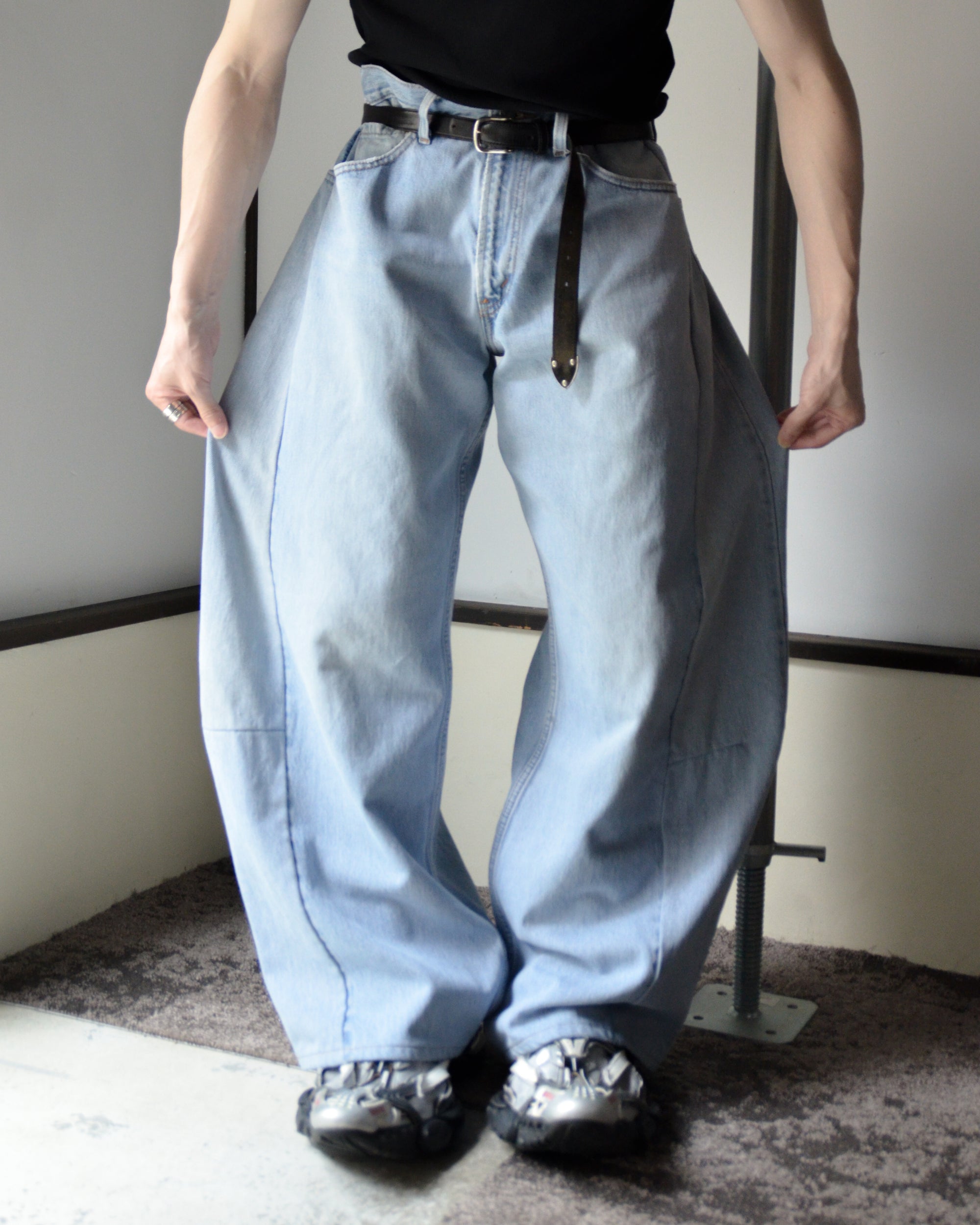 RE-010-18 / curve buggy denim【H】