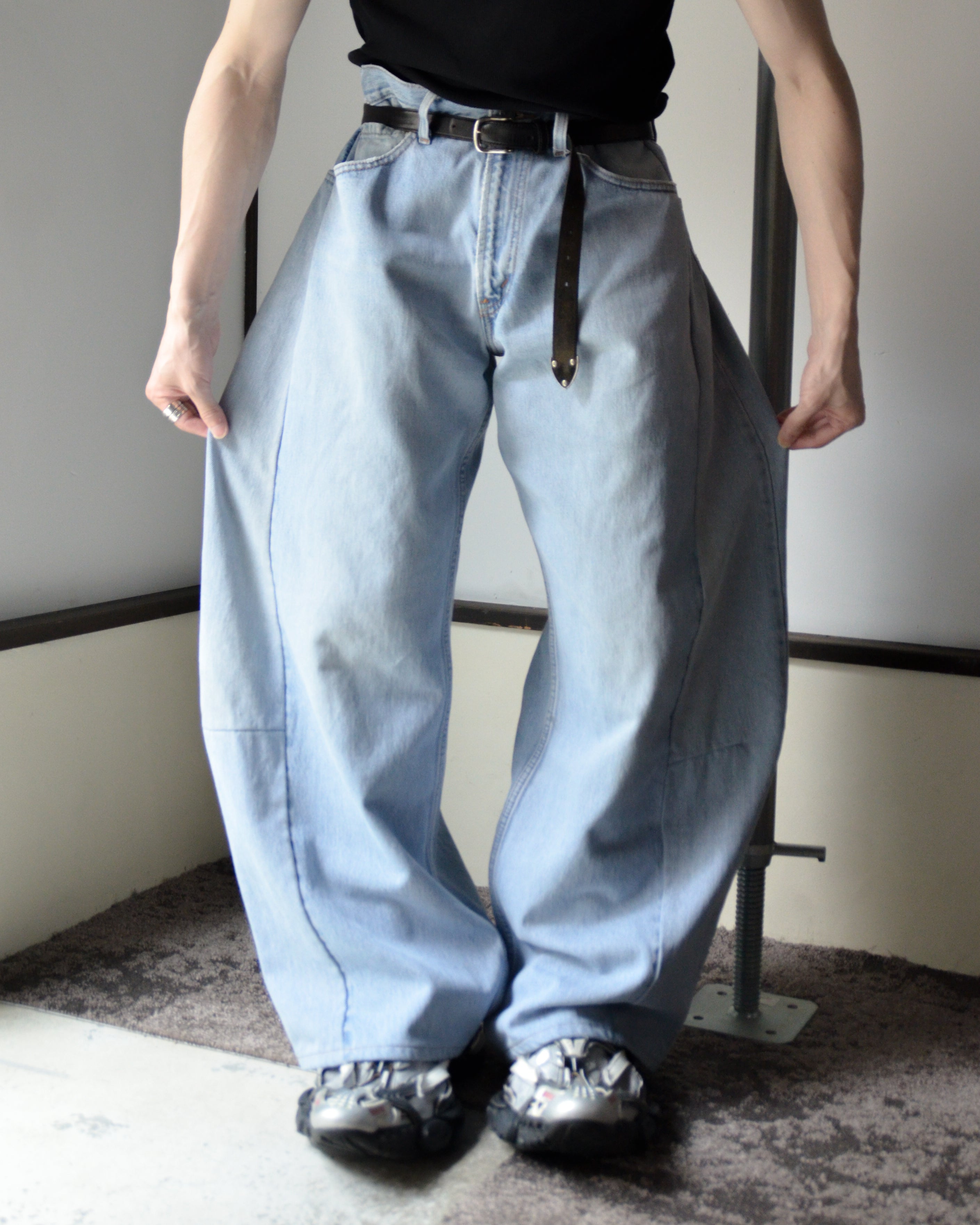 RE-010-18 / curve buggy denim【H】