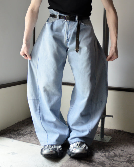 RE-010-18 / curve buggy denim【H】