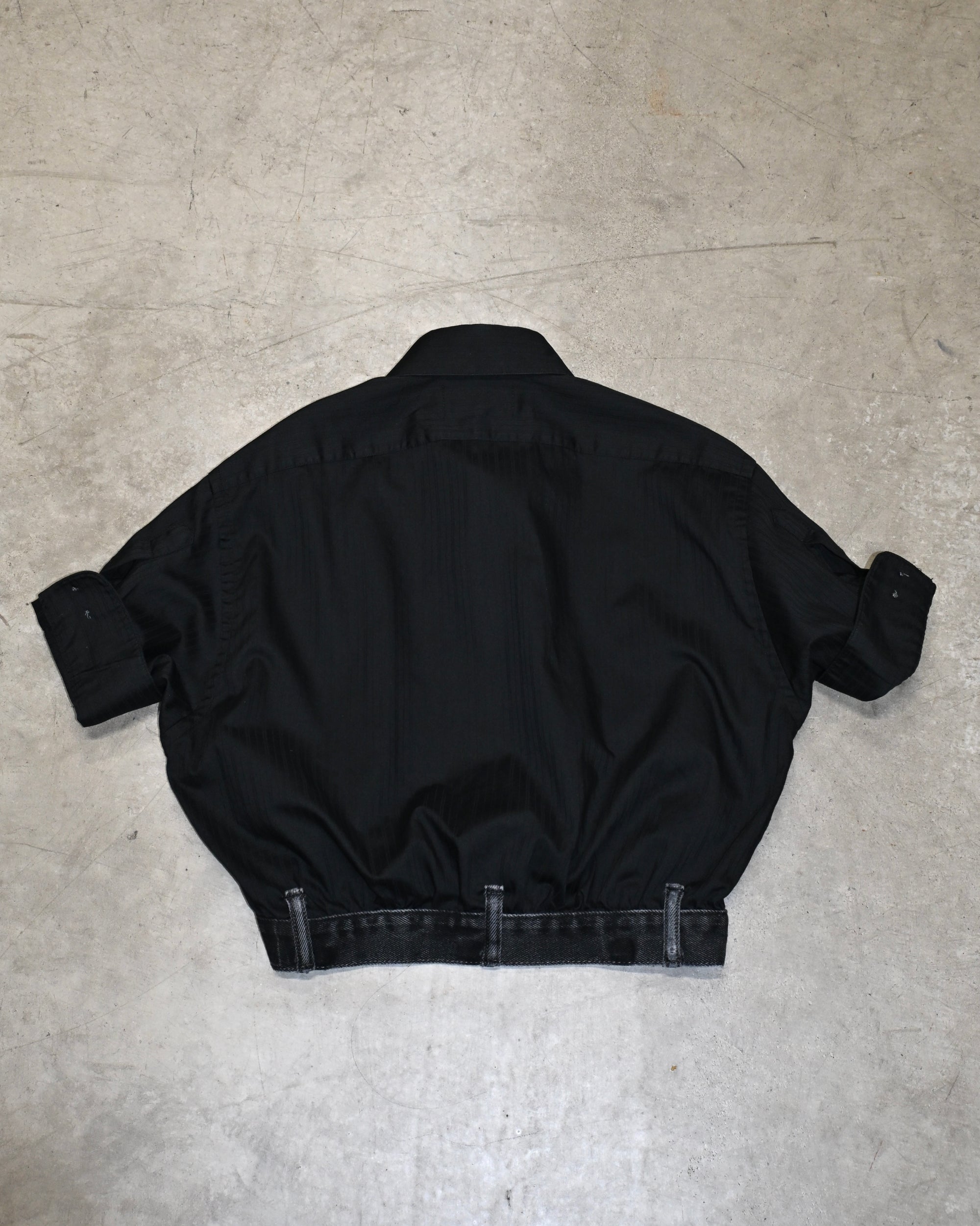 ID26-036-01-M / denim waist short sleeve shirt【A】
