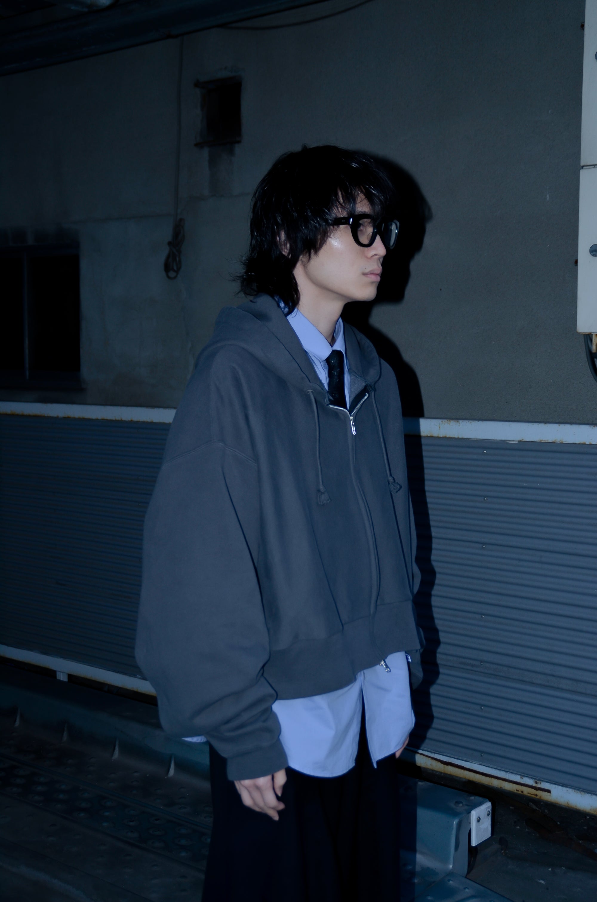 RE-033 / resized zip hoodie [A]