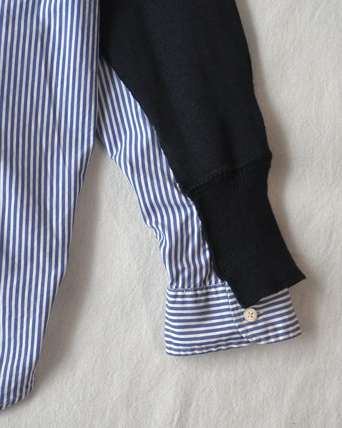 ID26-047-F / fake layered vintage cardigan 【A】