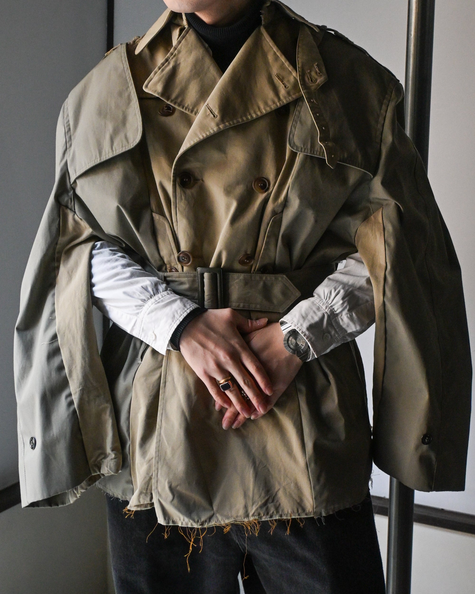 ID26-001-02-F / rebuild trench jacket【A】