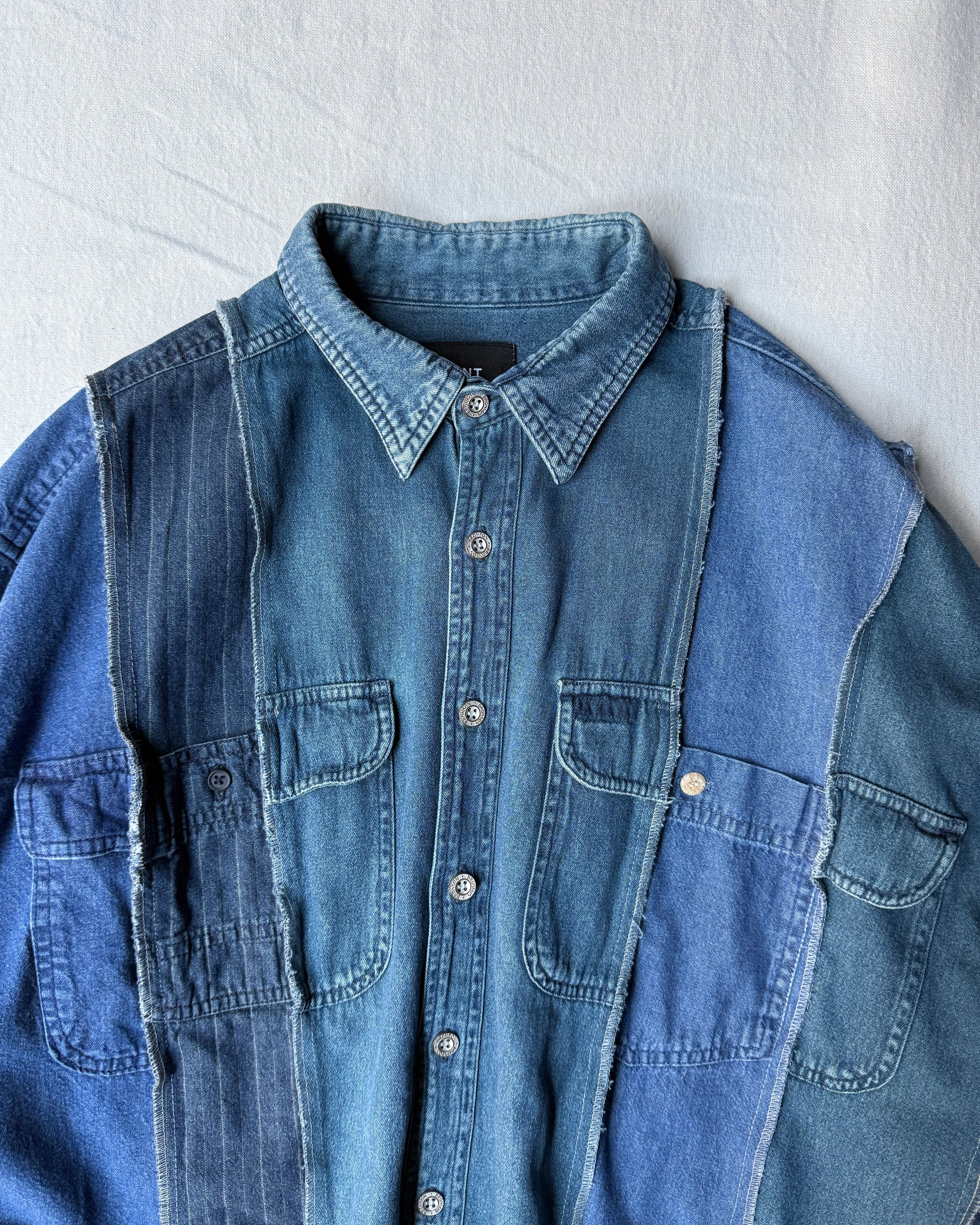 ID25-028-F / docking over denim shirt jacket【B】
