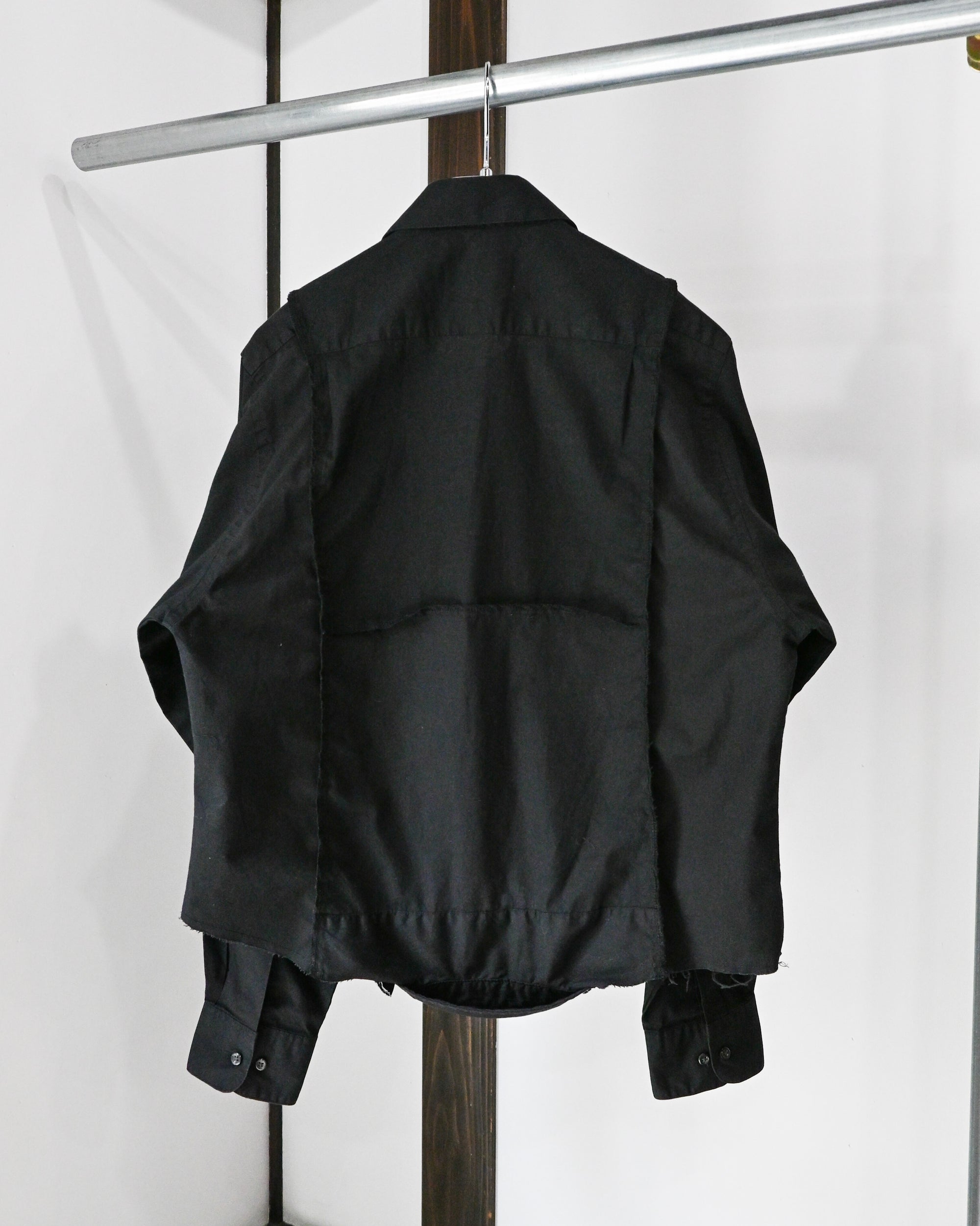 ID26−019-F / mirrored zip shirt【A】