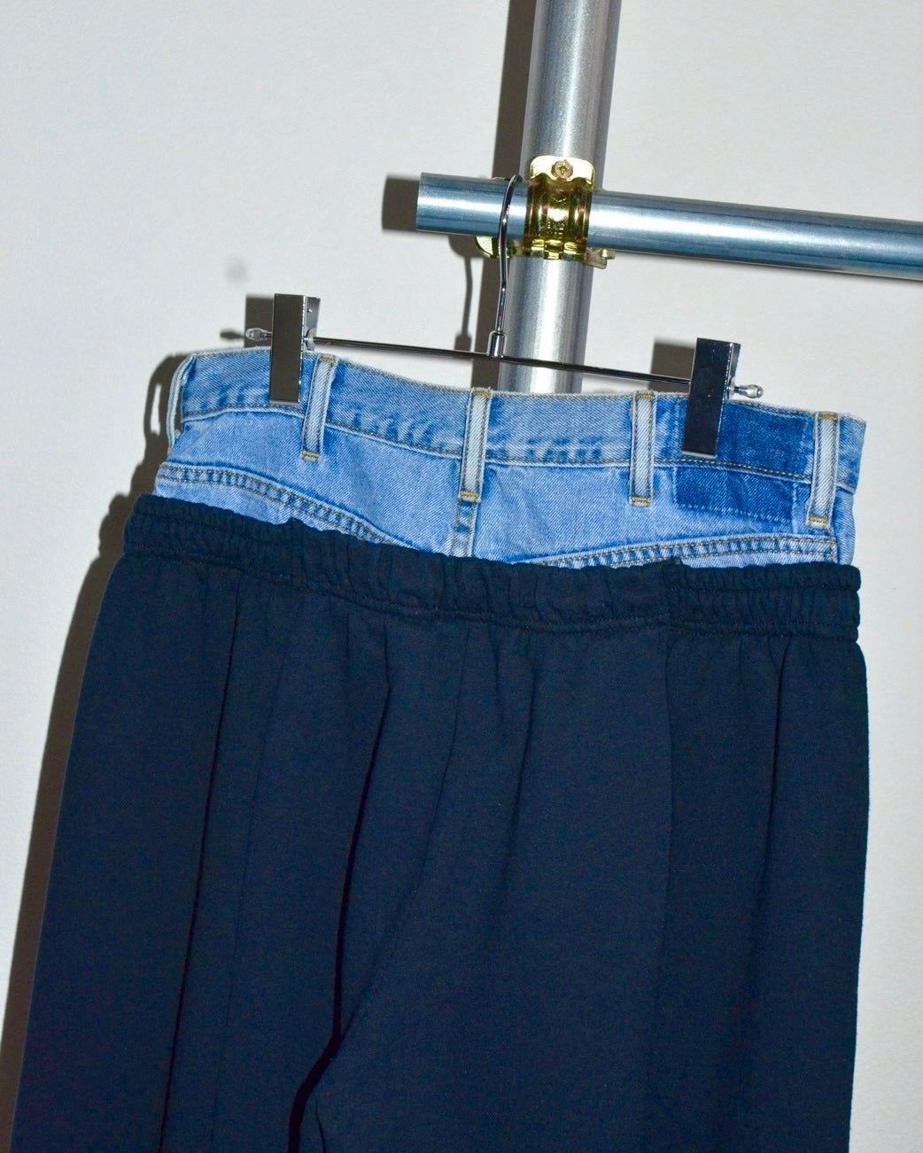 ID26-003-F / docking double waist sweat pant【B】