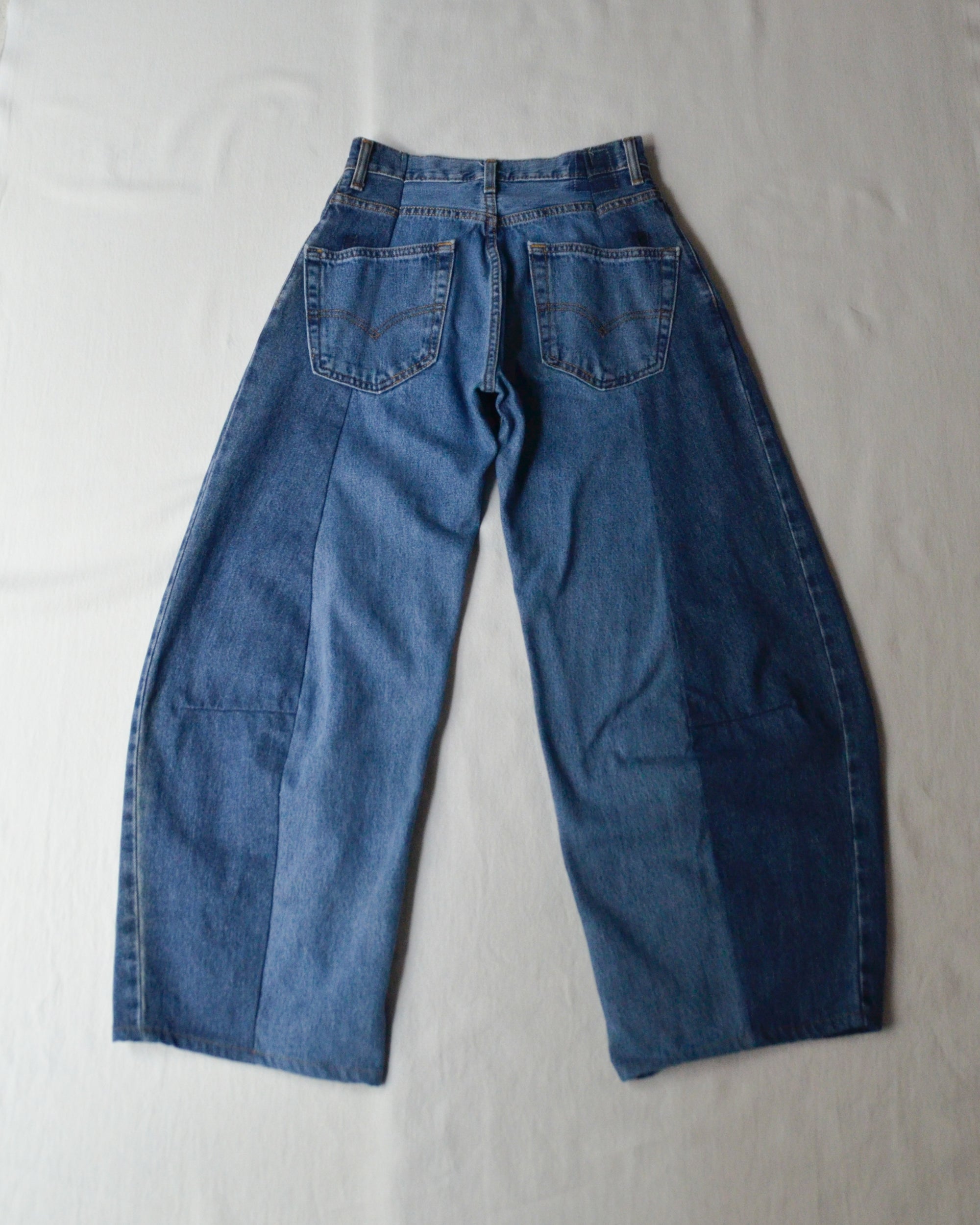 RE-010-18 / curve buggy denim【A】