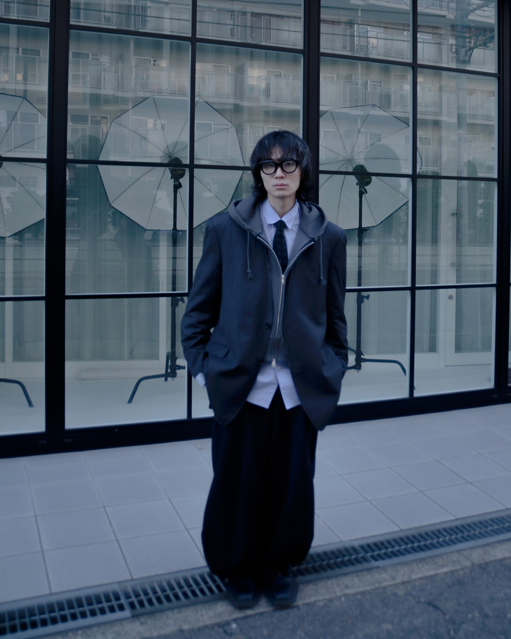 RE-033 / resized zip hoodie [A]