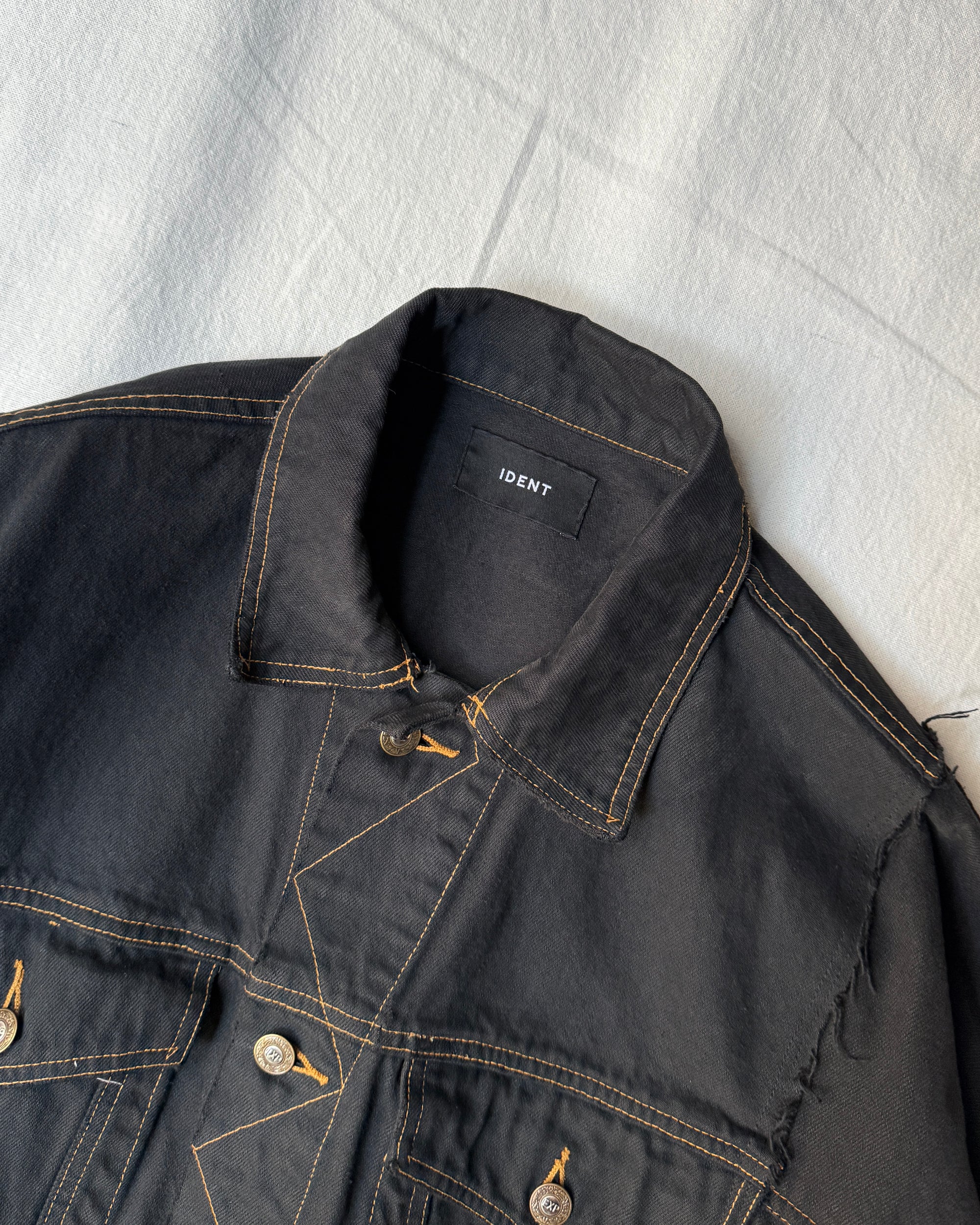 RE-030-F-05 / rebuild kimono denim jacket overdye 【A】