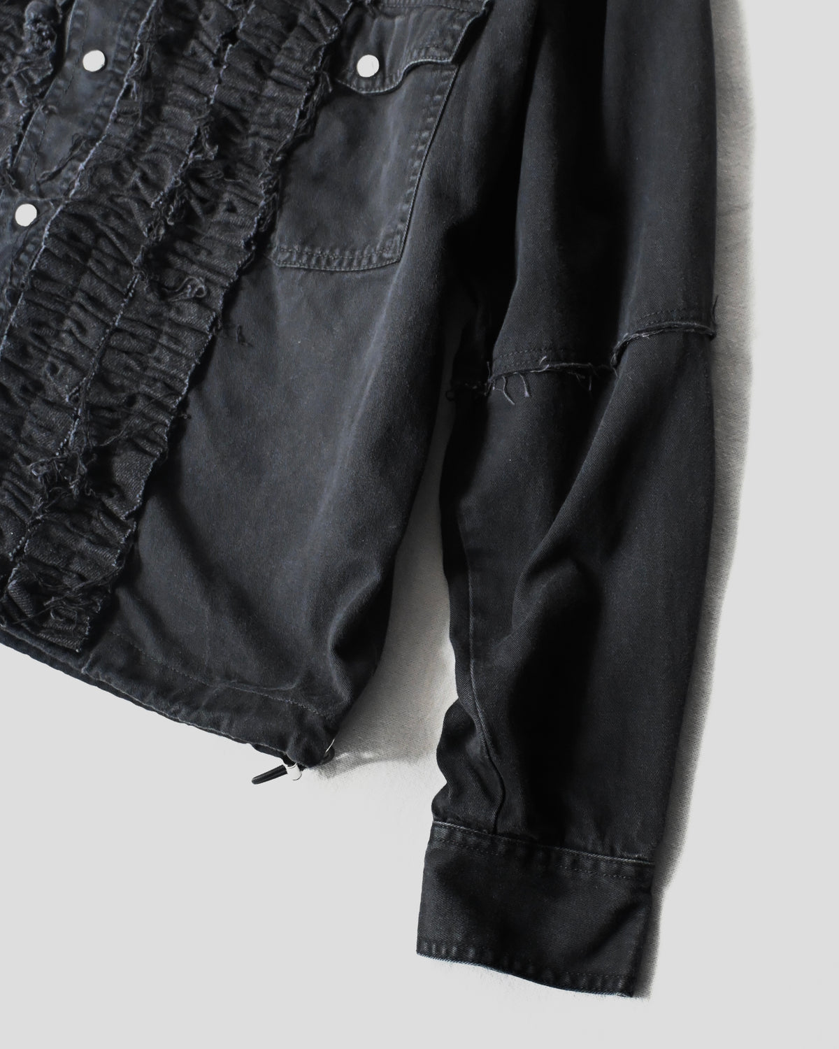 ID26-014-07-F / denim frill shirt【A】