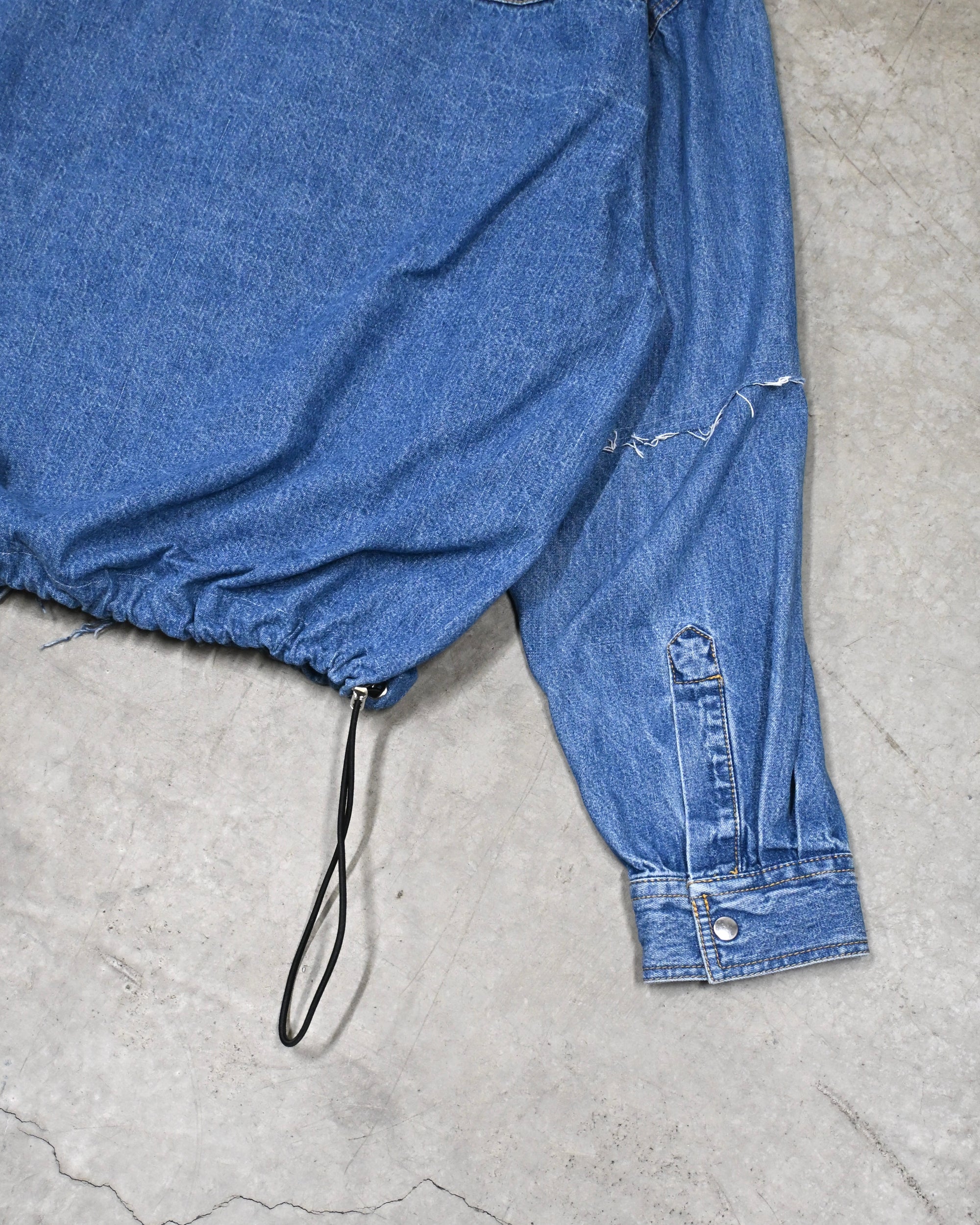 ID26-014-04-F / denim frill shirt 【A】