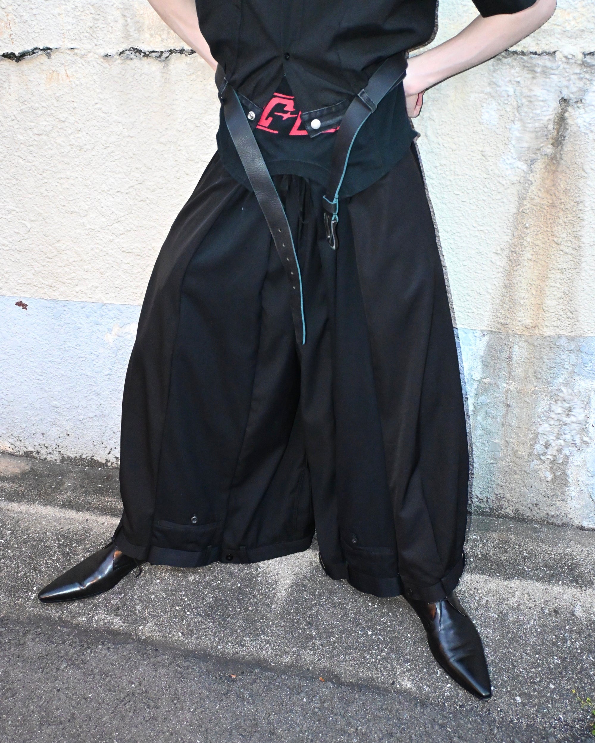 ID26-006-02-L / rebuild hakama slacks【A】