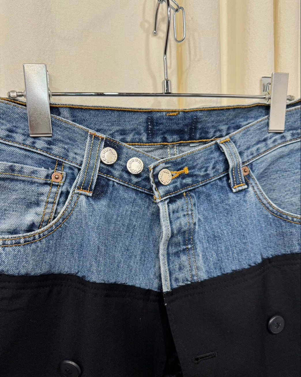 ID26-022-F / fake layered skirt【B】