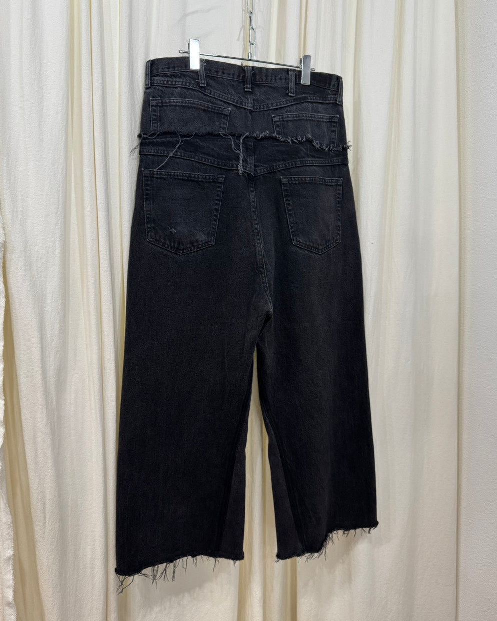 ID26-008-L / wide leg easy denim【D】