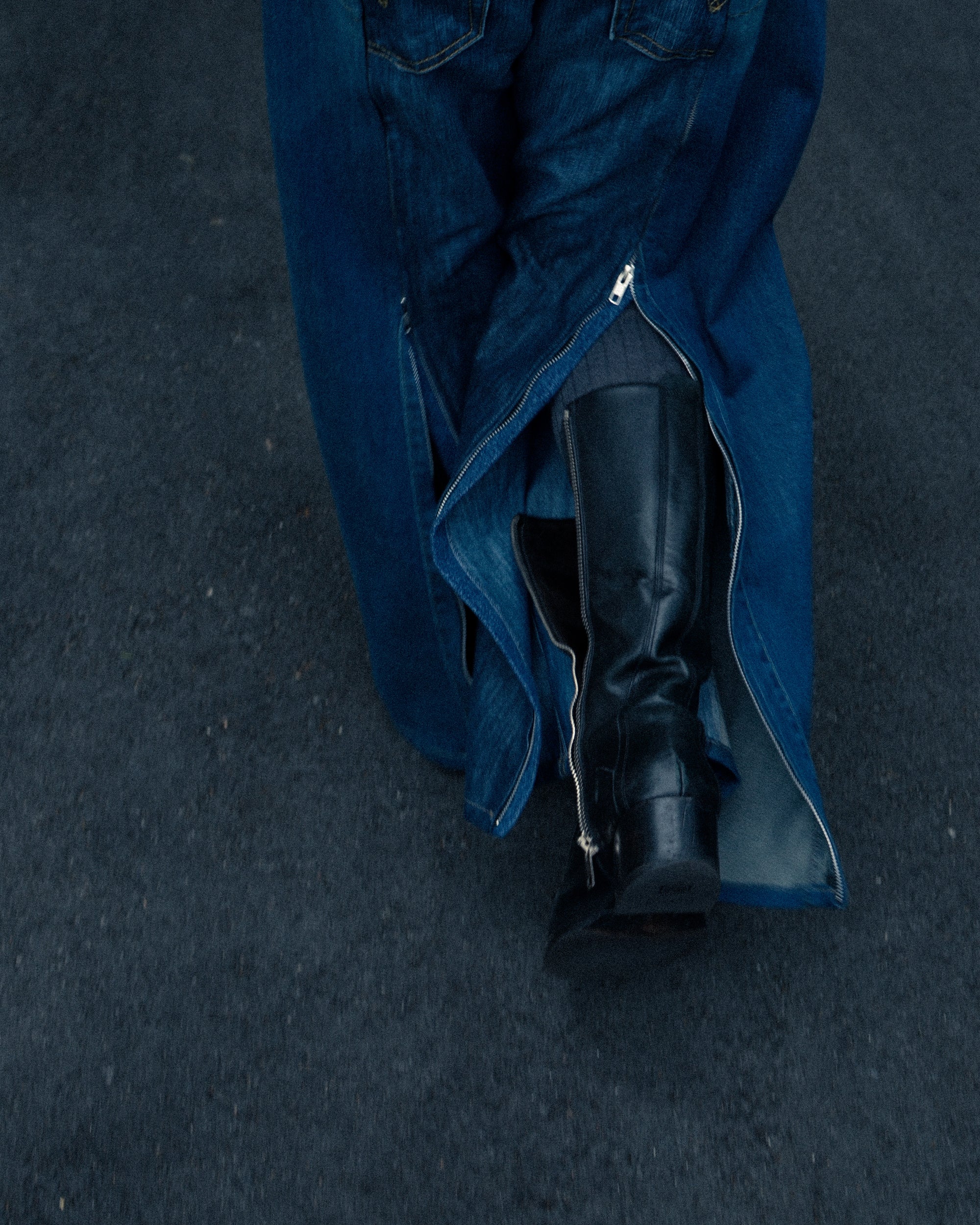 ID25-017 / zip engineered denim【A】