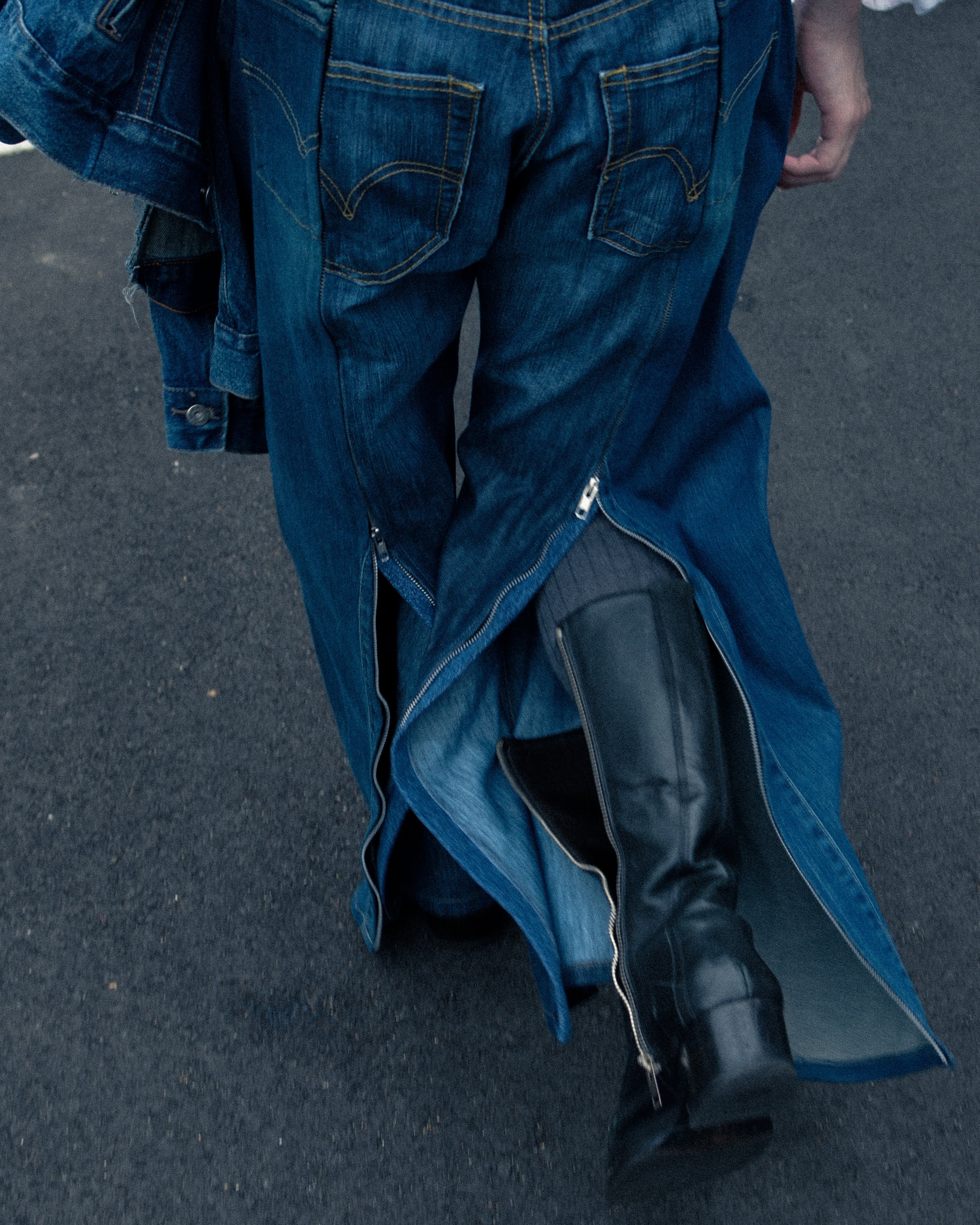 ID25-017 / zip engineered denim【A】