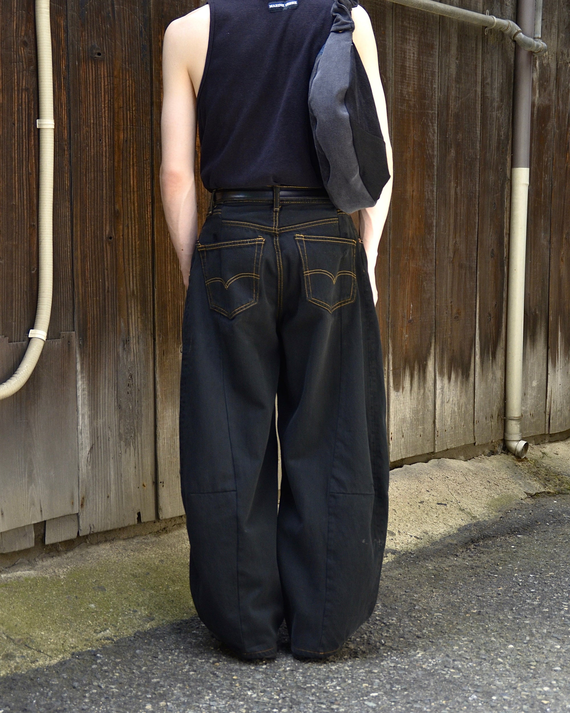 RE-010-22 / curve buggy denim over dyed【A】