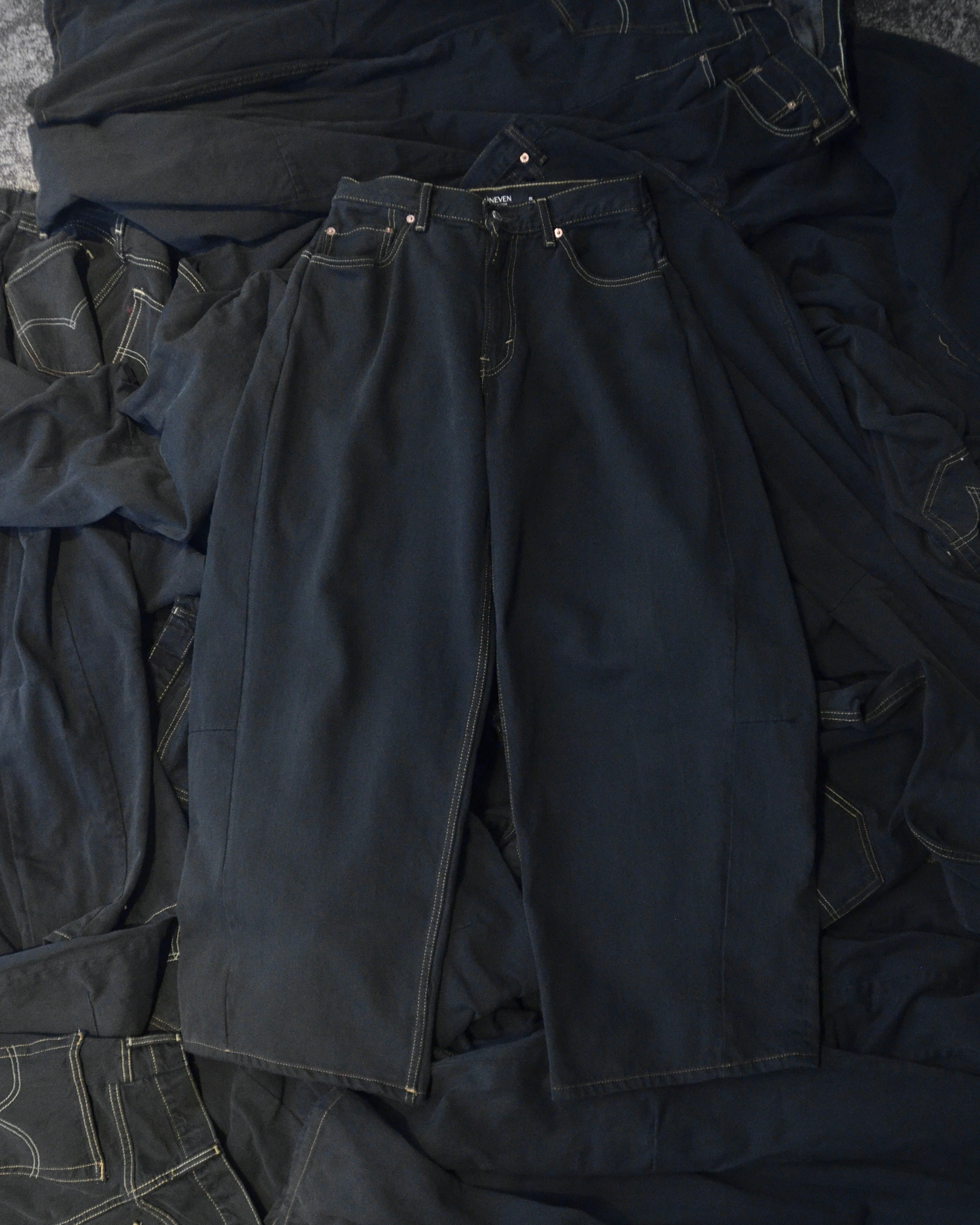 RE-010-22 / curve buggy denim over dyed【A】