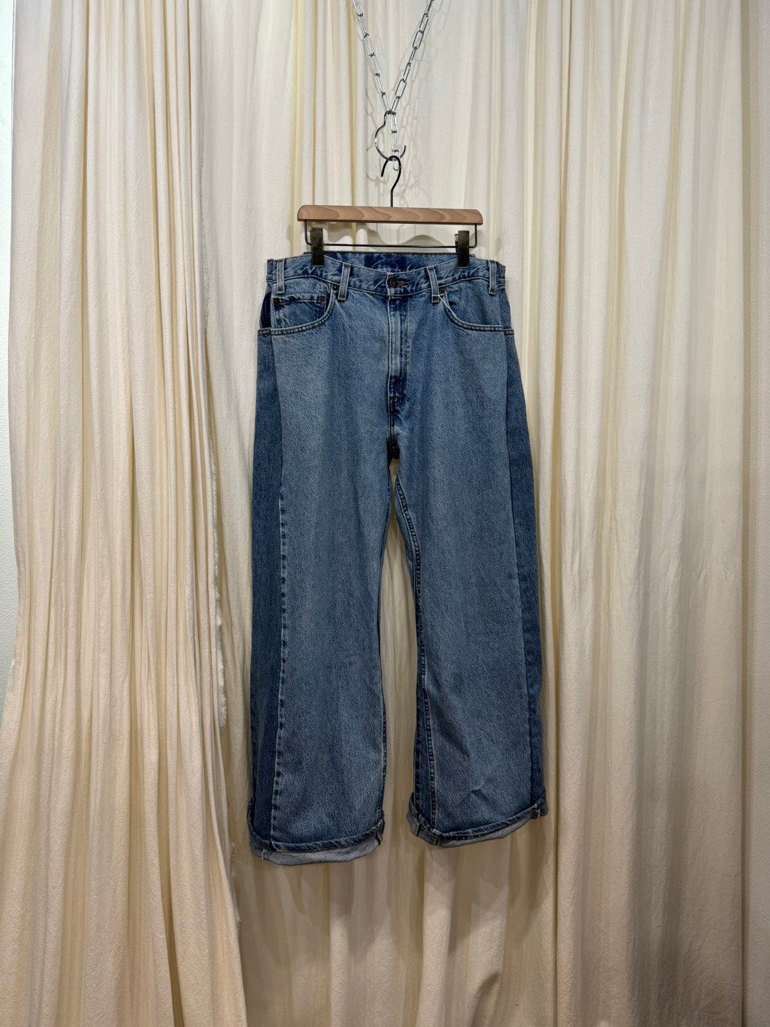 ID26-049-L / wide straight jeans【A】