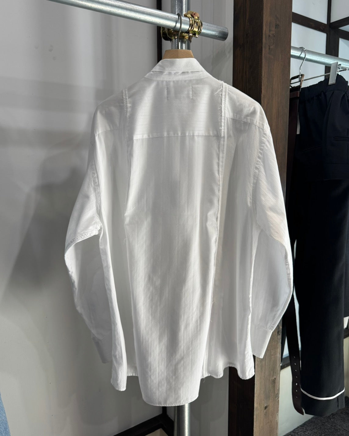 ID26-004-03-F / docking ribbon shirt【B】