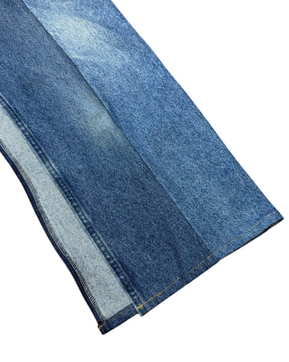 RE-028/asymmetry denim skirt【C】