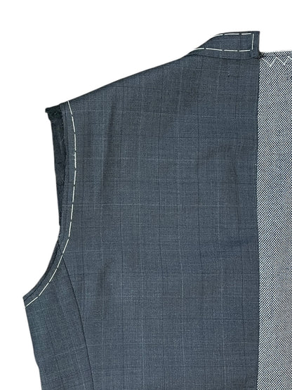 RE-015/hand stitch asymmetry vest【C】