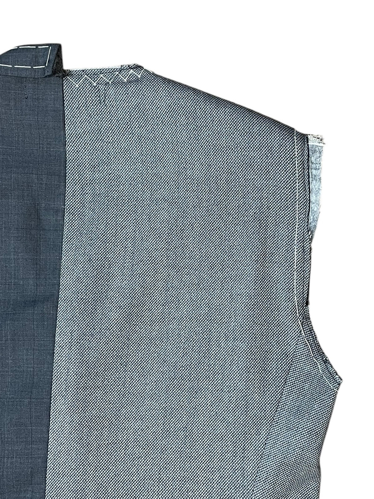 RE-015/hand stitch asymmetry vest【C】