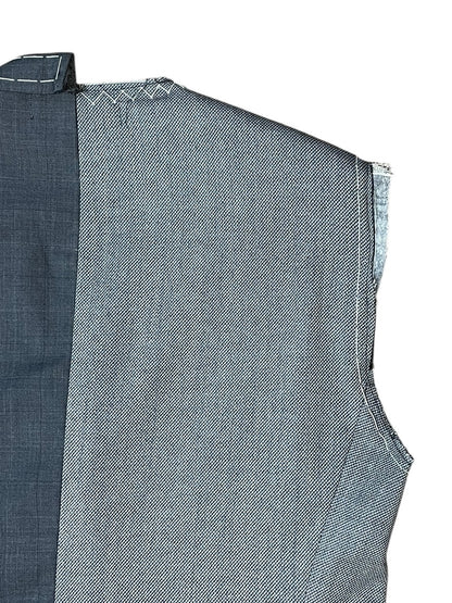 RE-015/hand stitch asymmetry vest【C】