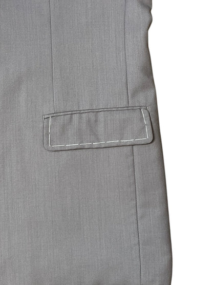 RE-015/hand stitch asymmetry vest【B】