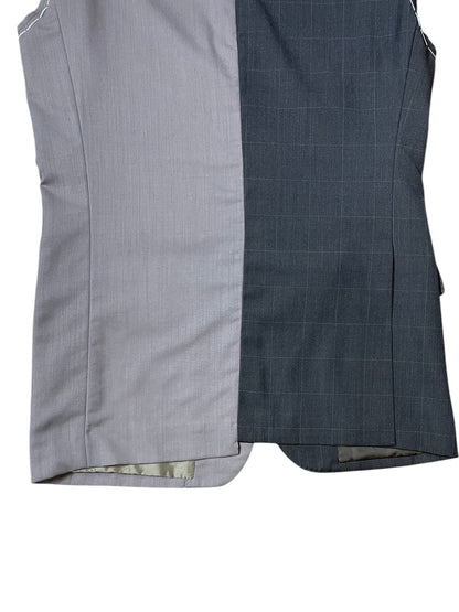 RE-015/hand stitch asymmetry vest【B】